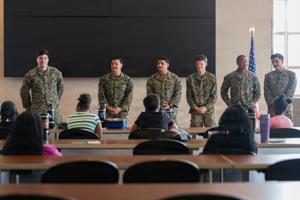 U.S. Marines support Norfolk Police Department Summer Camp