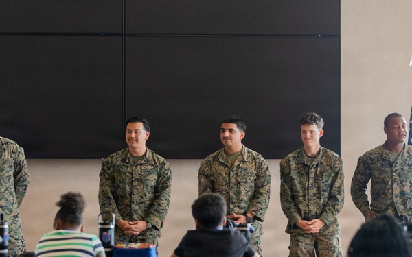 U.S. Marines support Norfolk Police Department Summer Camp
