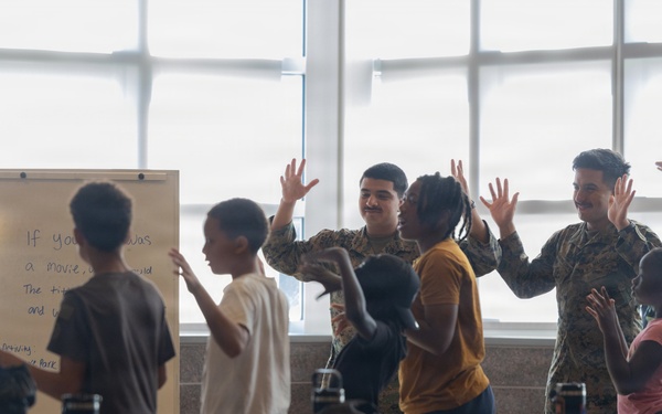 U.S. Marines support Norfolk Police Department Summer Camp