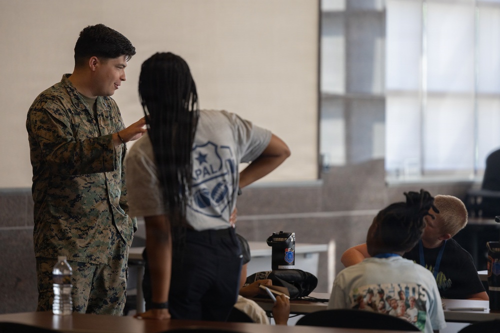 U.S. Marines support Norfolk Police Department Summer Camp