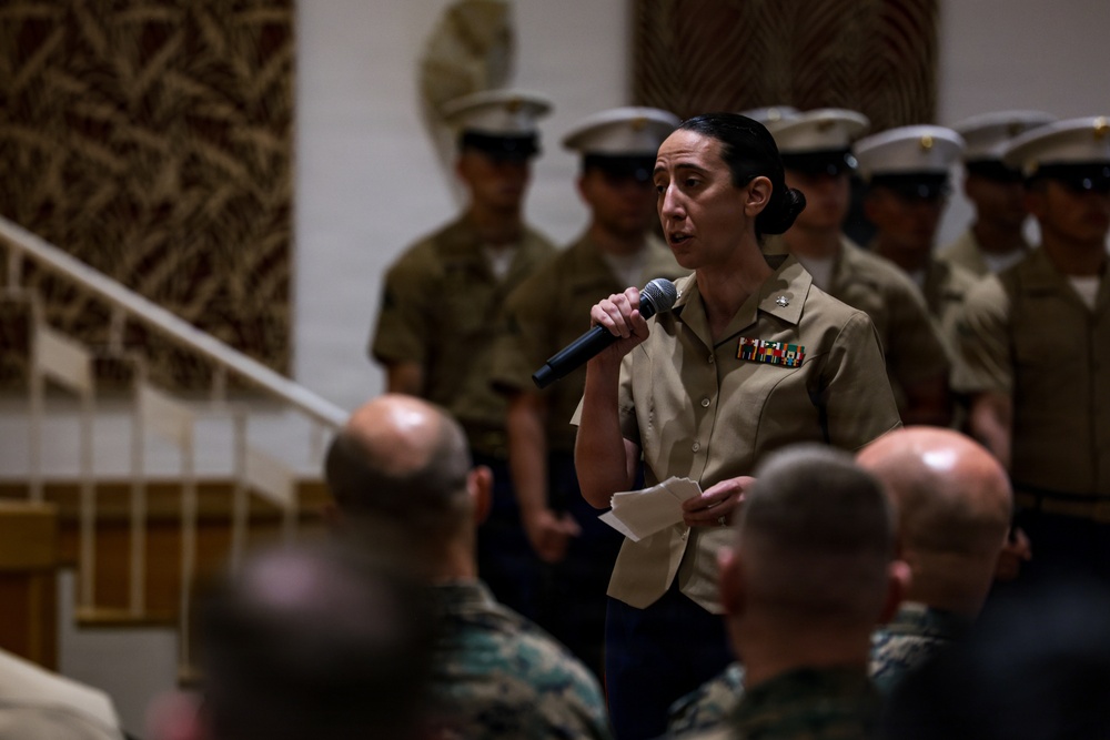 7th Communication Battalion holds change of command ceremony