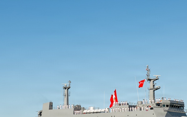 Buque Armada Peruana (BAP)  Makassar-class landing platform dock BAP Pisco (AMP 156) arrives at Joint Base Pearl Harbor-Hickam to participate in Exercise Rim of the Pacific (RIMPAC) 2026, June 22, 2026.