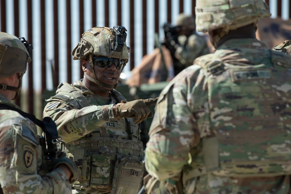 Maj. Gen. Taylor Visits Yuma Sector