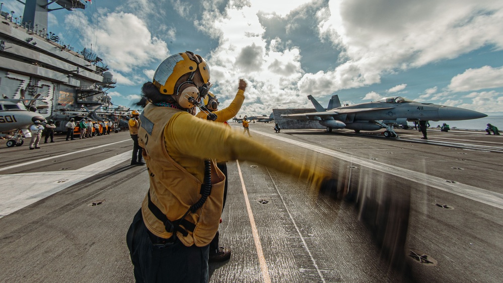 George Washington Conducts Flight Operations