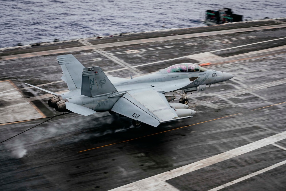 George Washington Conducts Flight Operations