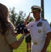 Adm Nowakowski Assists in the Lowering of the American Flag during Navy Week Omaha