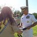 Adm Nowakowski Assists in the Lowering of the American Flag during Navy Week Omaha