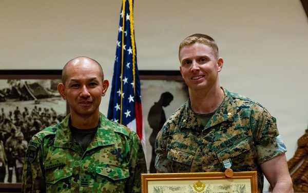 U.S. Marines with 12th LCT Participate in Change of Command Ceremony