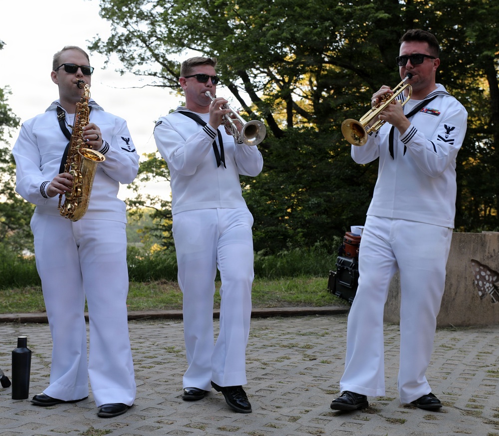 Navy Band perform for Scouting America as part of Omaha Navy Week