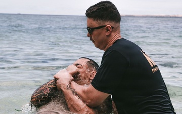 George Washington Sailors get Baptized
