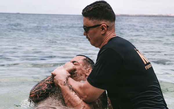 George Washington Sailors get Baptized