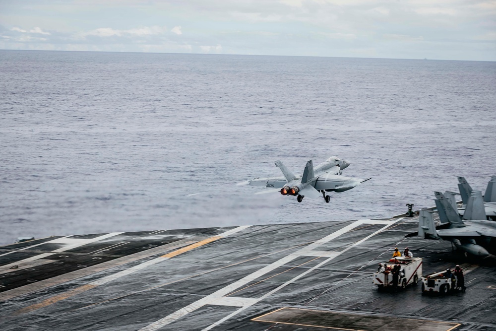 George Washington Conducts Flight Operations