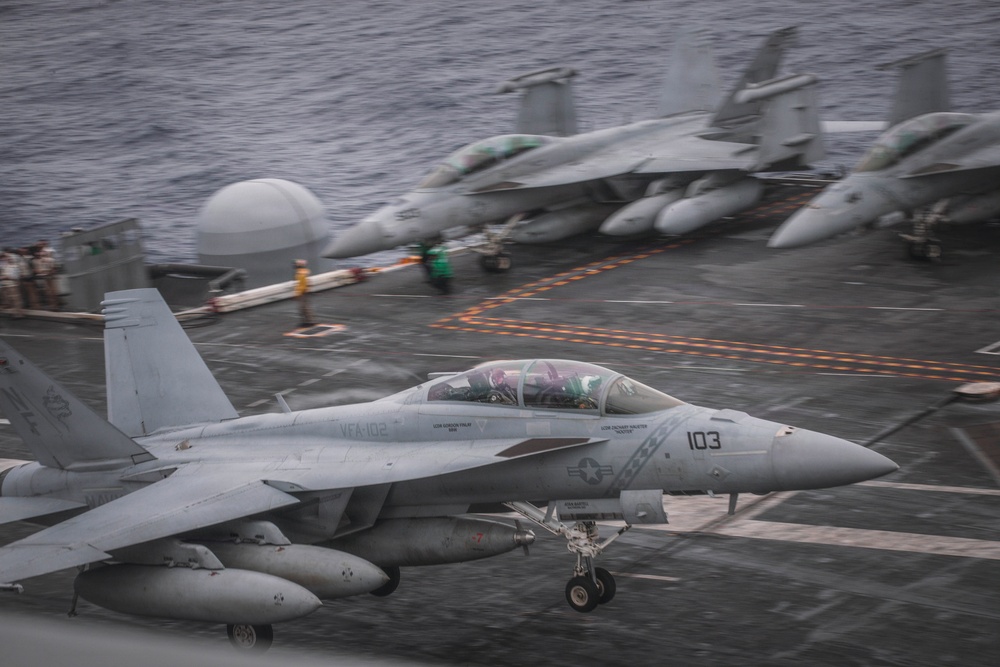 George Washington Conducts Flight Operations