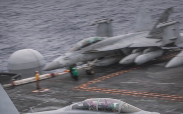 George Washington Conducts Flight Operations