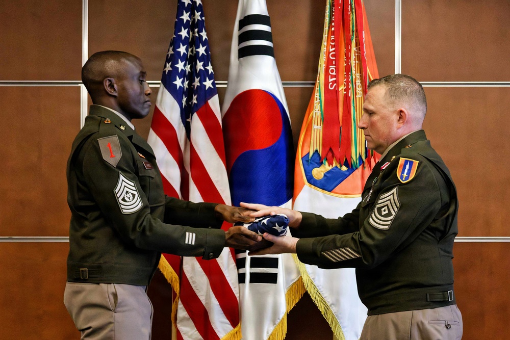 1SG Scott Schmidt retires after 20 years of active service