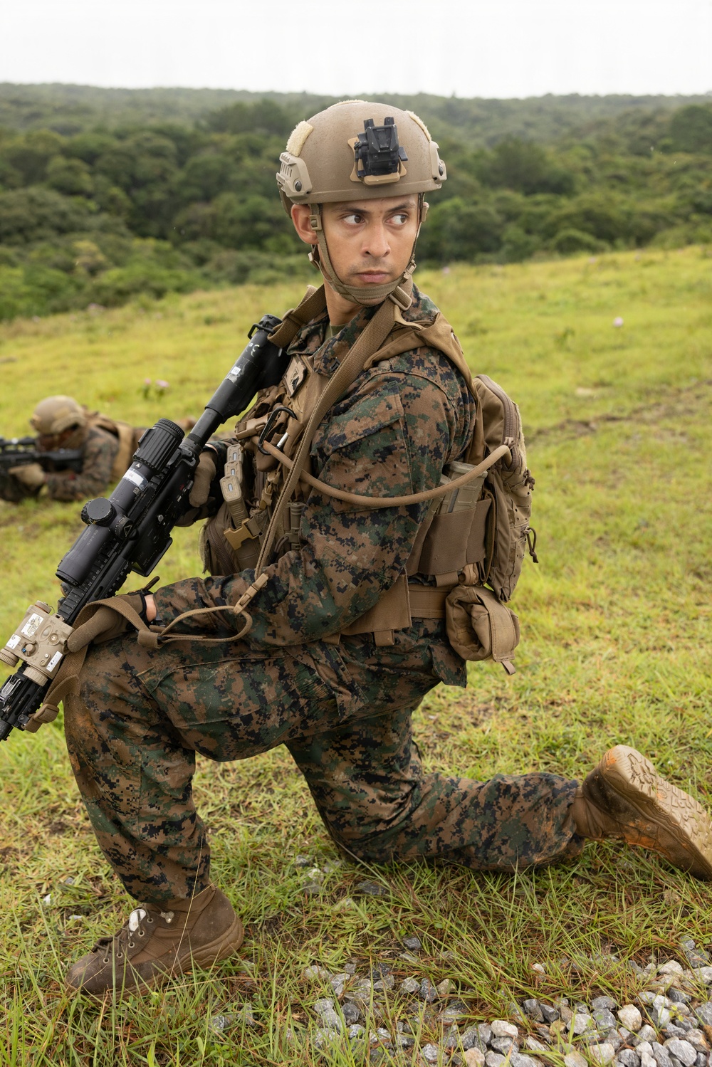 U.S. Marines with 4th Marine Regiment conduct Live Fire Range