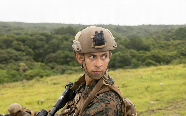 U.S. Marines with 4th Marine Regiment conduct Live Fire Range