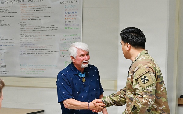 Army Medic Medal of Honor recipient visits MEDCOE
