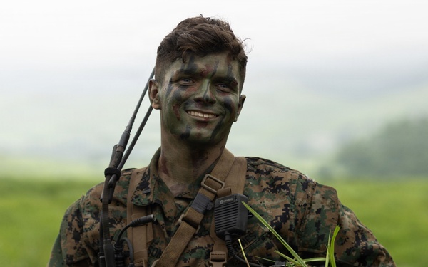 HIJUDAI MANEUVER AREA. OITA, JAPAN – U.S. Marines with 12th LCT execute a Force on Force during exercise Resolute Dragon 26