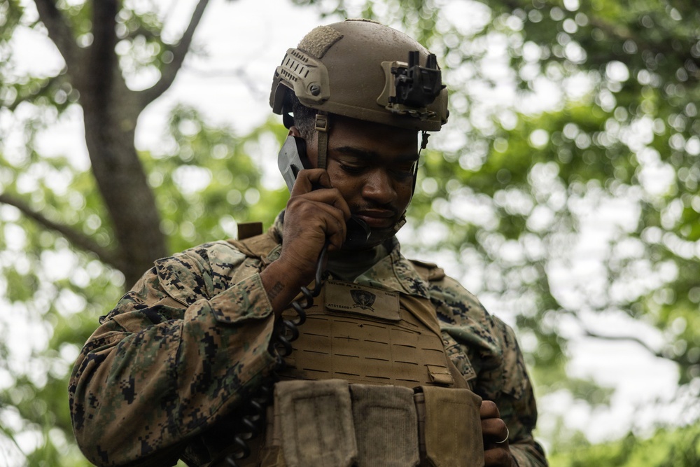 HIJUDAI MANEUVER AREA. OITA, JAPAN – U.S. Marines with 12th LCT execute a Force on Force during exercise Resolute Dragon 26