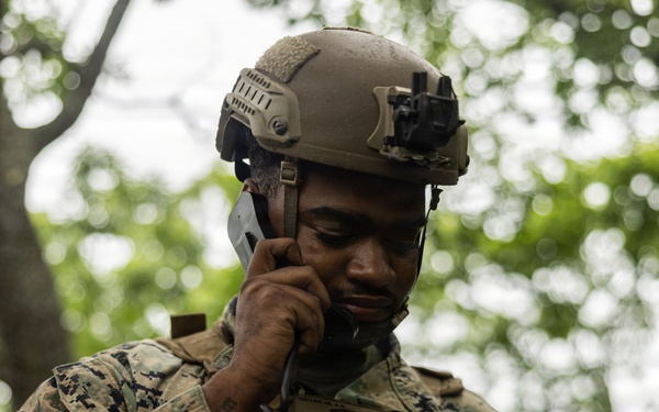 HIJUDAI MANEUVER AREA. OITA, JAPAN – U.S. Marines with 12th LCT execute a Force on Force during exercise Resolute Dragon 26