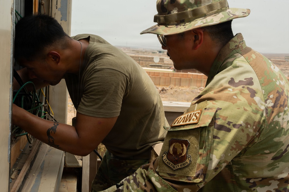 RAWS technicians maintain tactical weather and radio systems at CADJ: