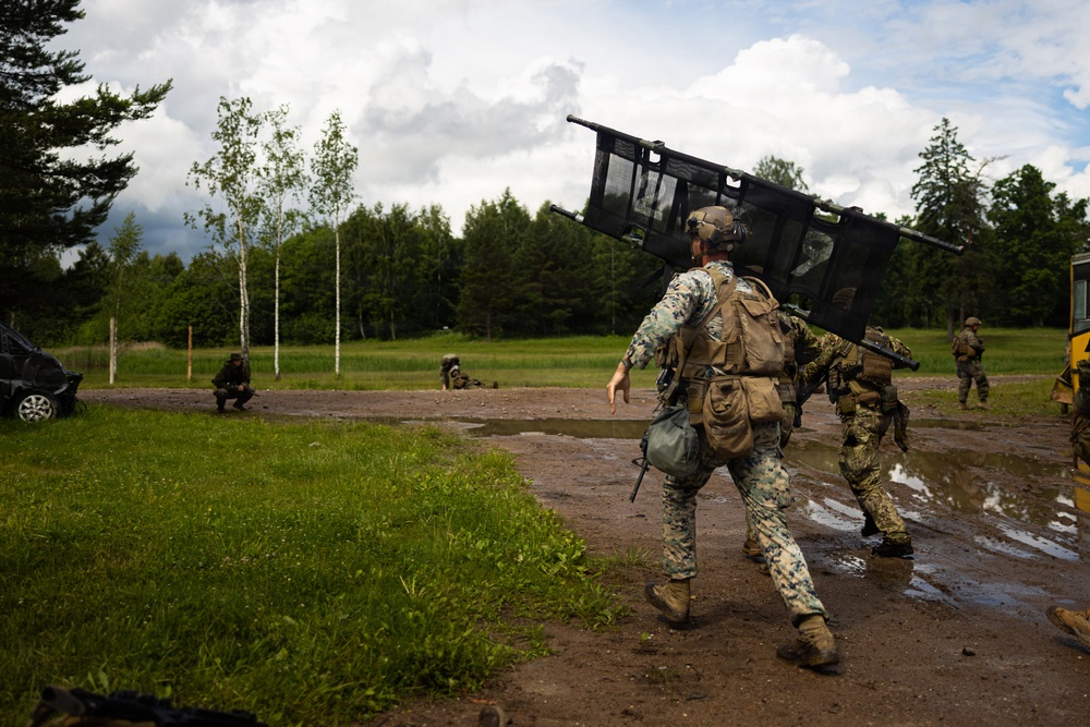 U.S. Marines, Sailors conduct bilateral mass casualty training in Latvia