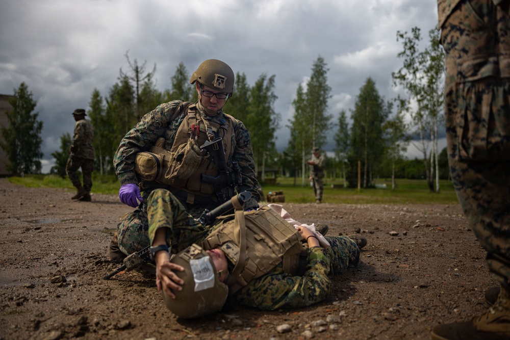 U.S. Marines, Sailors conduct bilateral mass casualty training in Latvia