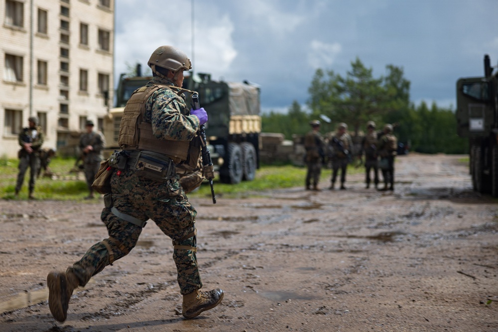 U.S. Marines, Sailors conduct bilateral mass casualty training in Latvia