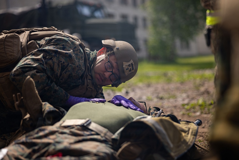 U.S. Marines, Sailors conduct bilateral mass casualty training in Latvia