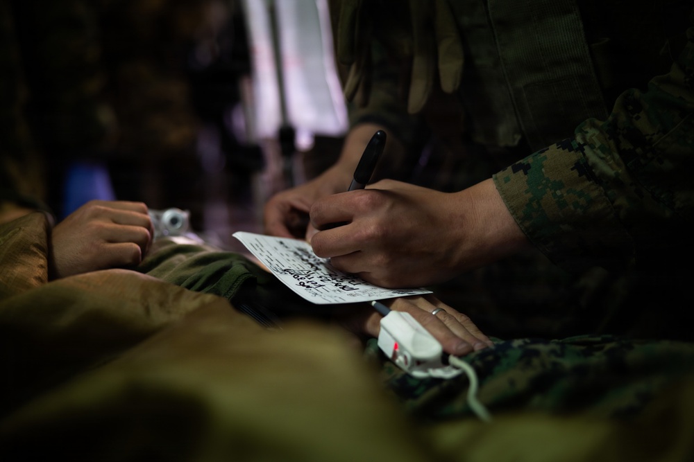 U.S. Marines, Sailors conduct bilateral mass casualty training