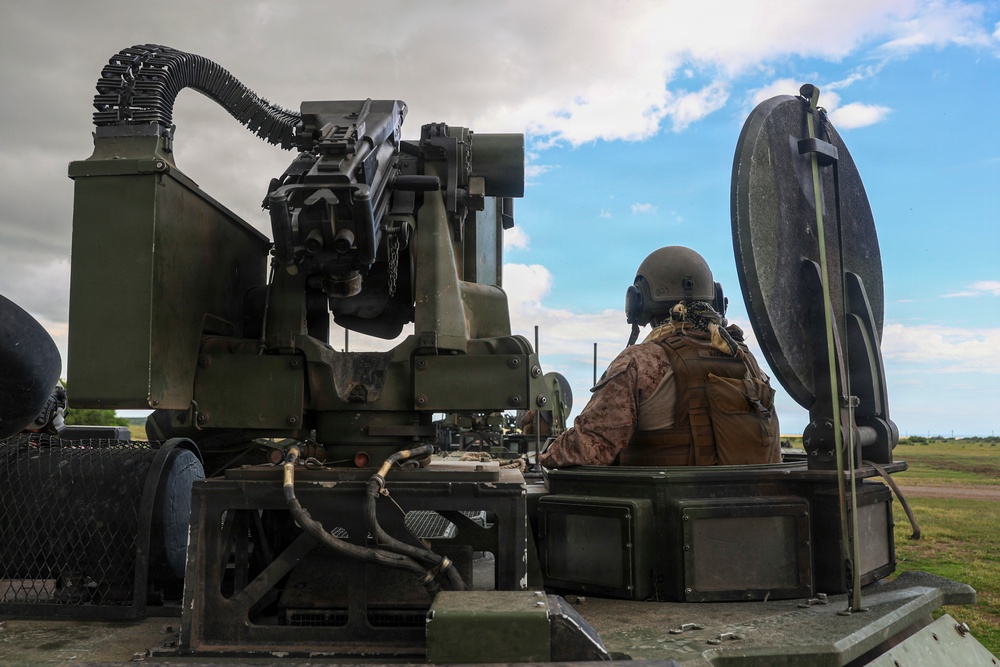 U.S. Marines and allied forces conduct combined arms live fire exercise during Sea Breeze 26 in Romania