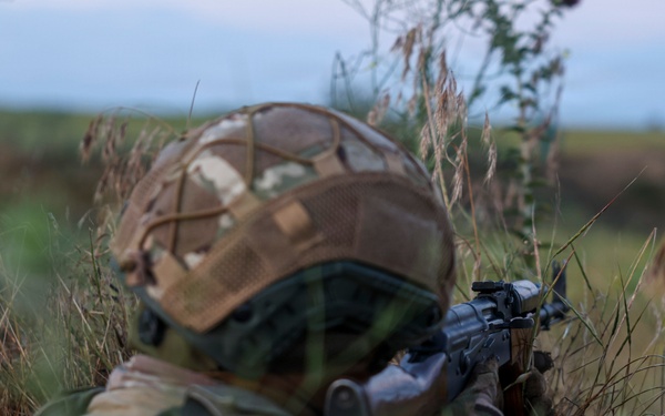 U.S. Marines and allied forces confuct combined arms live fire exercise during Sea Breeze 26 in Romania