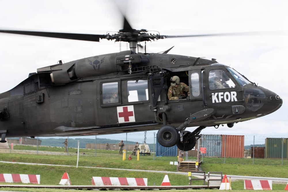 KFOR RC-E Soldiers and first responders strengthen response capabilities during mass casualty exercise