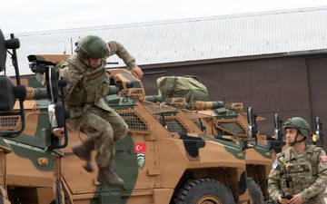 KFOR RC-E Soldiers participate in Camp Bondsteel Base Defense Exercise