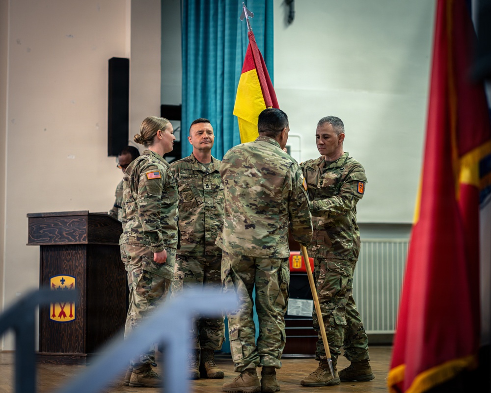 1SG Cruz Relinquished His Responsibility for HHB, 52D ADA BDE Leaving a Legacy of Greatness, at Sembach Kaserne, Germany