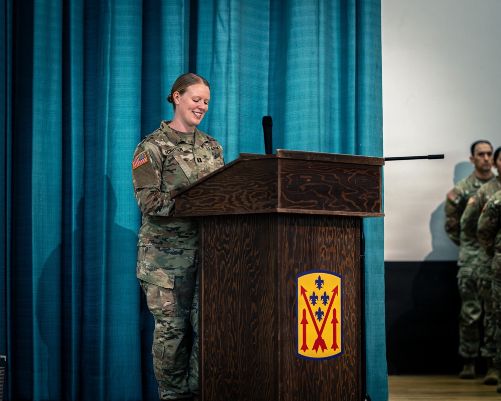 1SG Cruz Relinquished His Responsibility for HHB, 52D ADA BDE Leaving a Legacy of Greatness, at Sembach Kaserne, Germany