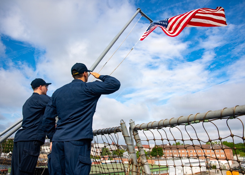 USS Mount Whitney Arrives in Kiel, Germany