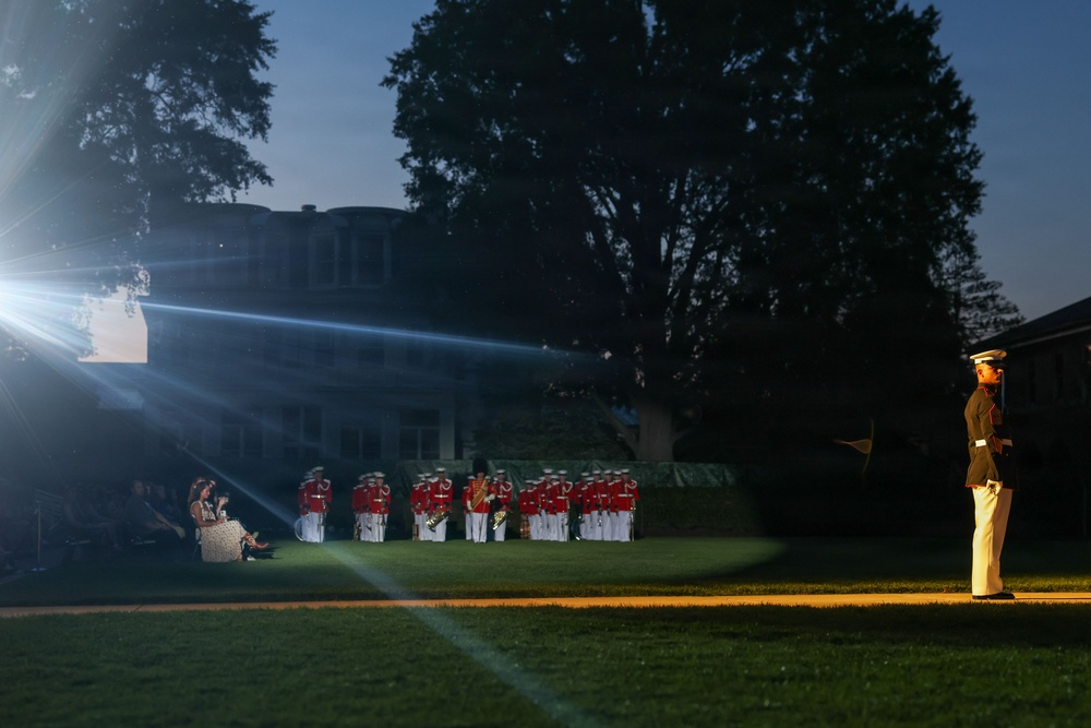 Marine Barracks Washington hosts the Assistant Secretary of War for Critical Technologies, the Honorable Michael F. Dodd