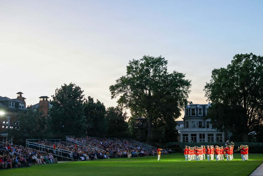 Marine Barracks Washington hosts the Assistant Secretary of War for Critical Technologies, The Honorable Michael F. Dodd