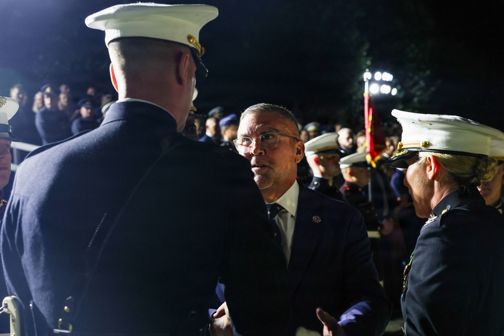 Marine Barracks Washington hosts the Assistant Secretary of War for Critical Technologies, the Honorable Michael F. Dodd