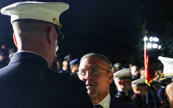 Marine Barracks Washington hosts the Assistant Secretary of War for Critical Technologies, the Honorable Michael F. Dodd