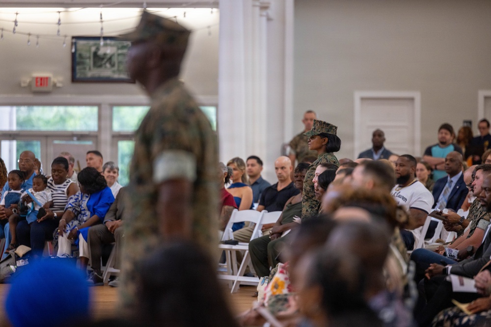 Sgt. Maj. Peoples and MGySgt Rich-Peoples Retirement Ceremony