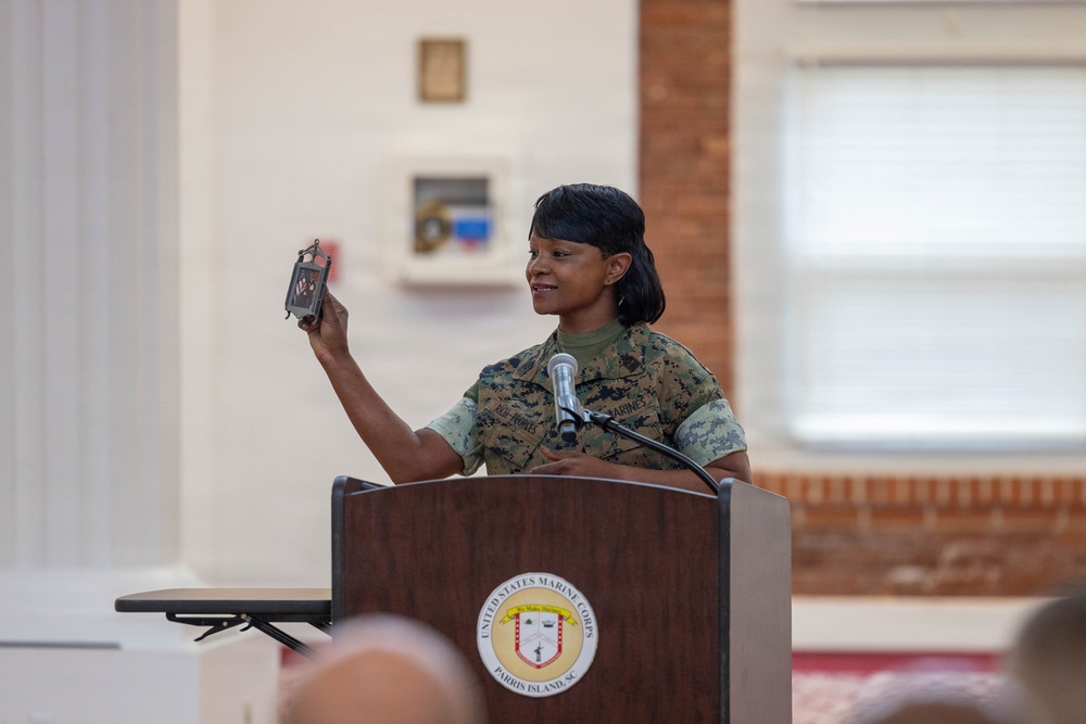 Sgt. Maj. Peoples and MGySgt Rich-Peoples Retirement Ceremony