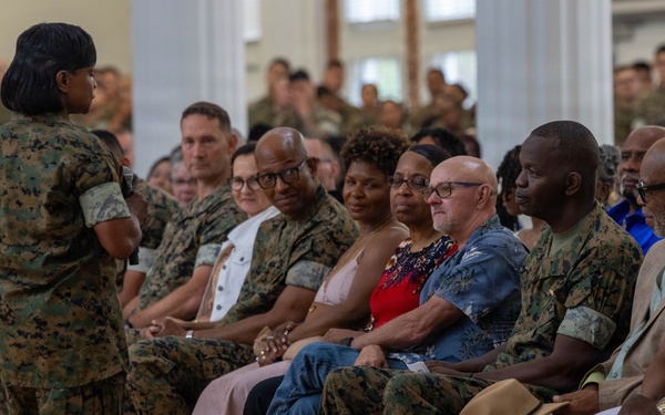 Sgt. Maj. Peoples and MGySgt Rich-Peoples Retirement Ceremony