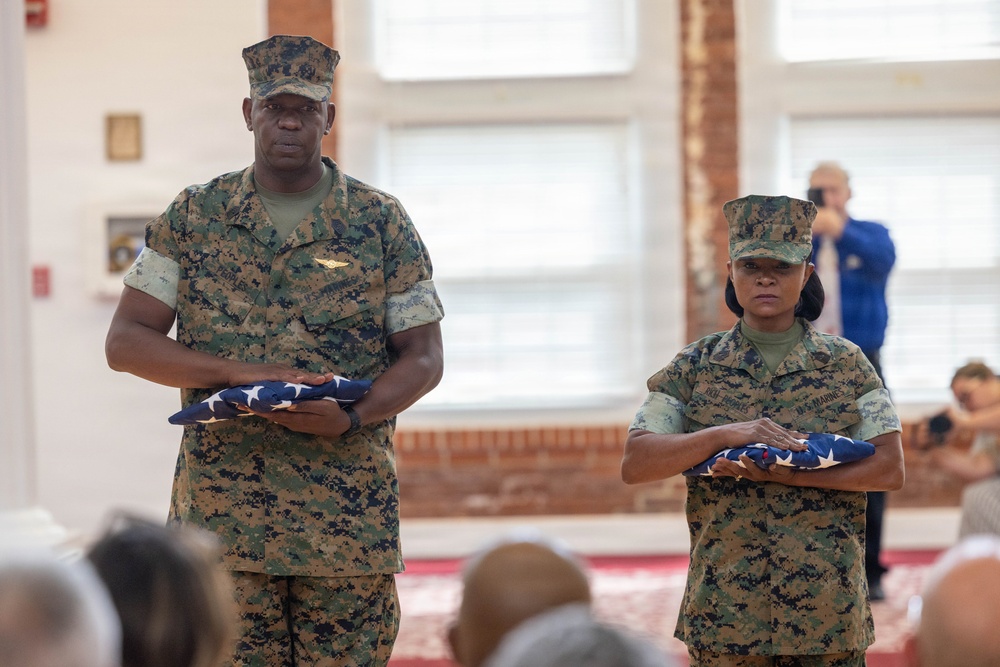 Sgt. Maj. Peoples and MGySgt Rich-Peoples Retirement Ceremony