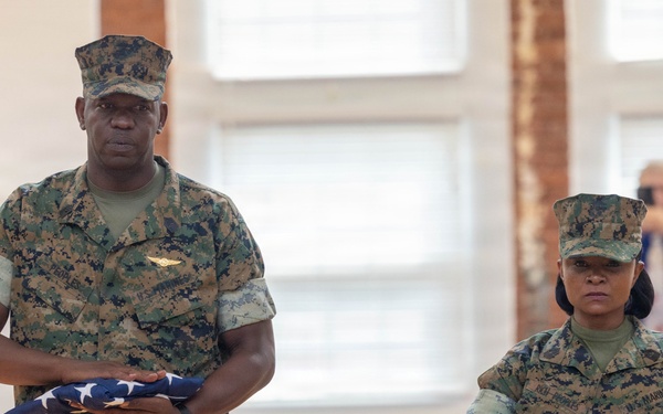 Sgt. Maj. Peoples and MGySgt Rich-Peoples Retirement Ceremony