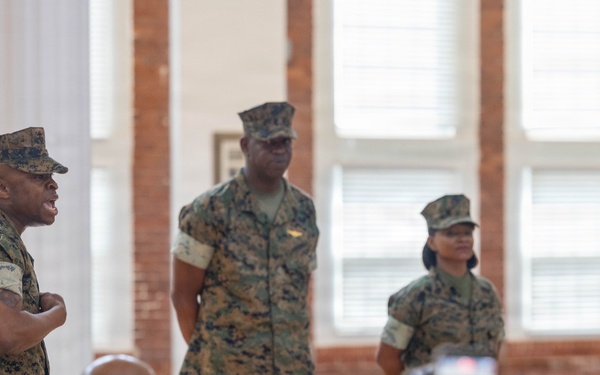 Sgt. Maj. Peoples and MGySgt Rich-Peoples Retirement Ceremony