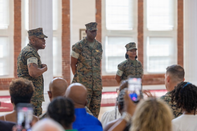 Sgt. Maj. Peoples and MGySgt Rich-Peoples Retirement Ceremony