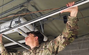 ILLINOIS ARMY NATIONAL GUARD’S 123RD ENGINEER SOLDIERS BUILD RUNNING TRACK AND RENOVATE ARMORY